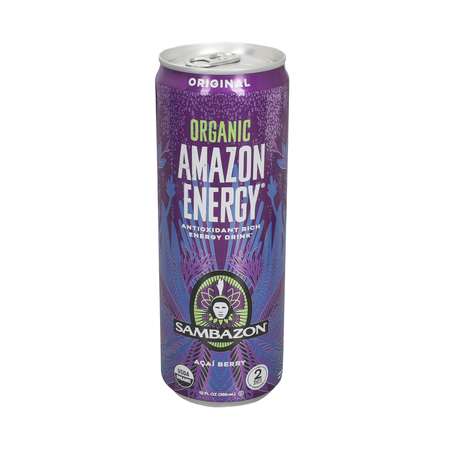 SAMBAZON Sambazon Original Amazon Energy Acai Berry Energy Drink Organic, PK12 153240246